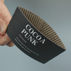 Manche en papier chaud manche à café en papier personnalisé avec tasses en papier à café en logo