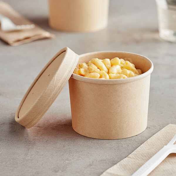 Pas de barils de soupe en papier personnalisé PFA