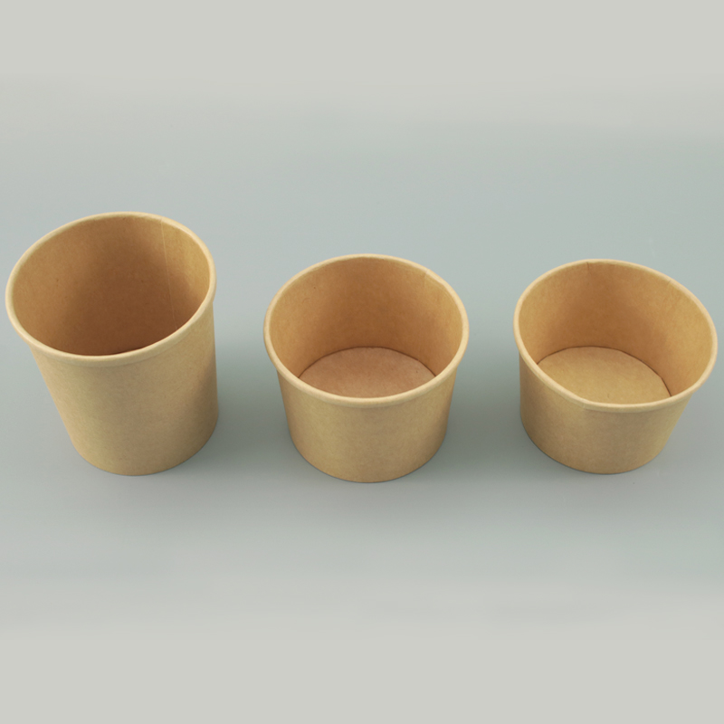 Pas de barils de soupe en papier personnalisé PFA