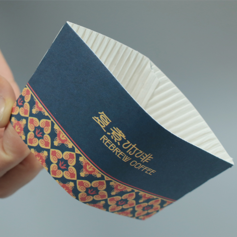 Manche en papier chaud manche à café en papier personnalisé avec tasses en papier à café en logo