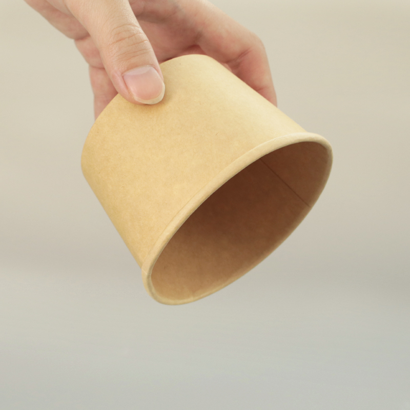 Pas de barils de soupe en papier personnalisé PFA