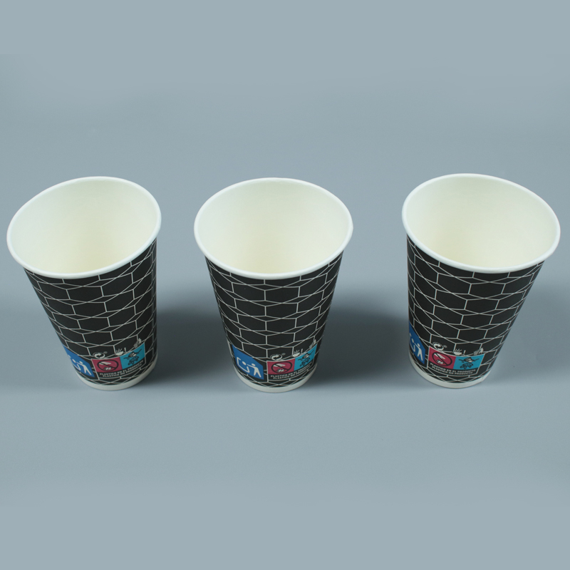 Custres en papier jetables sur mesure Single Double Mury pour les boissons fraîches au café chaud avec personnalisation
