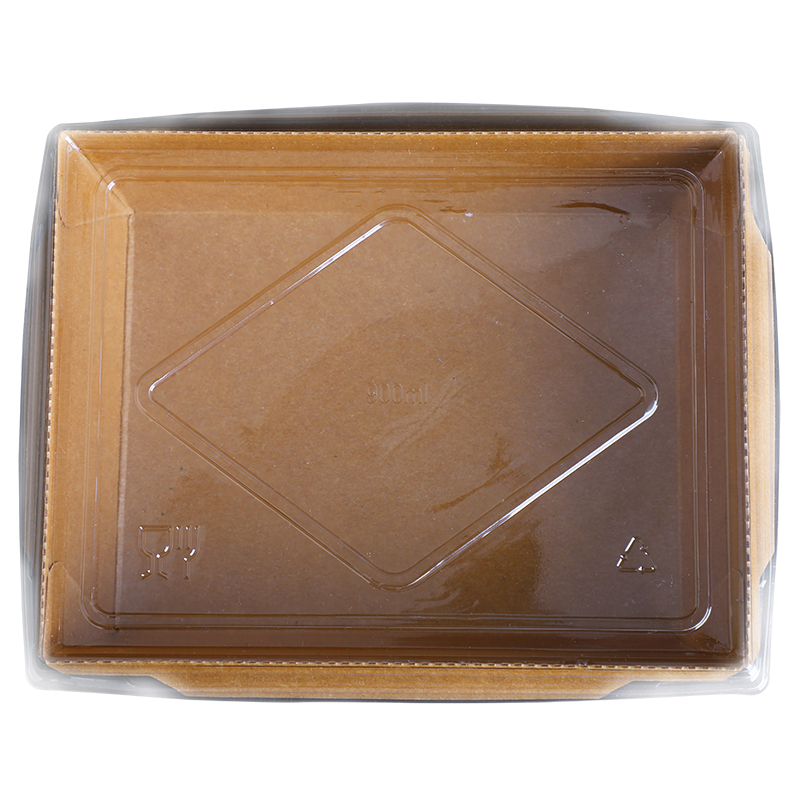 Couvercles en PET - Boîtes à salade rectangulaires