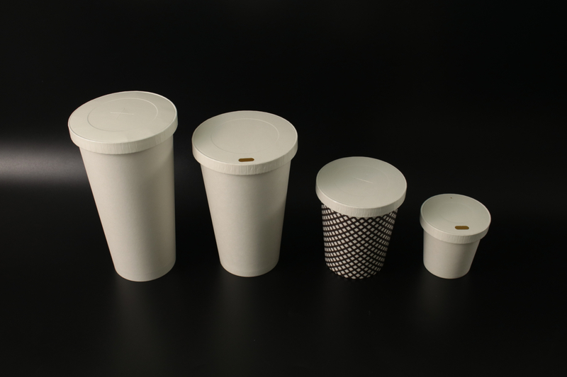 Couvercles en papier jetables 100% Dégradable Bagasse canne à sucre pour boisson chaude emballage en papier tasse de tasse