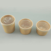 Pas de barils de soupe en papier personnalisé PFA