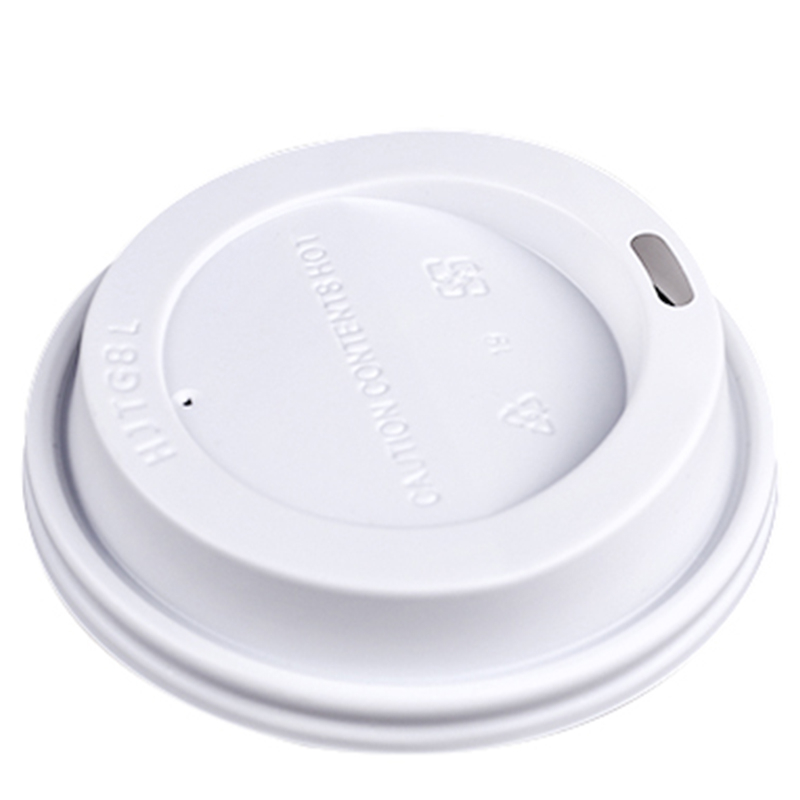80 mm ps tasse de café couvercle en papier noir couvercle en plastique jetable