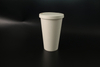 Couvercle de tasse de papier blanc recyclable personnalisé avec paling